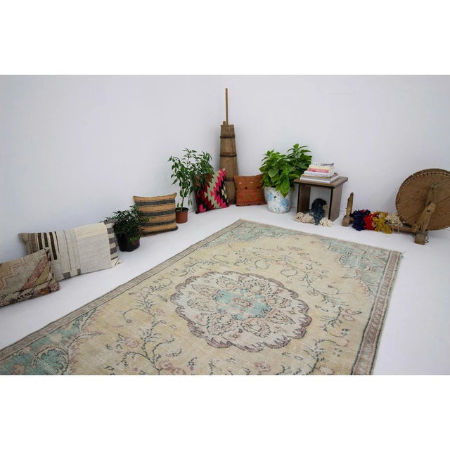 1960s Vintage Washed Out Turkish Rug 4′9″ × 8′ Chairish