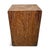Vintage solid teak wood block side table celebrating the raw beauty and natural movement of the grain. Clean monolithic...