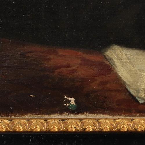 Germain Paget, Portrait, Oil on Canvas For Sale - Image 7 of 13