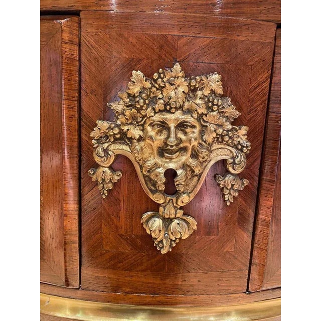 19th Century French Louis XV Kingwood, Tulipwood and Ormolu Chest of Drawers For Sale - Image 4 of 16