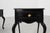 Louis Xv Style Nightstands in Black Lacquered Oak, France, 1950s, Set of 2 For Sale - Image 3 of 14