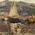 Antique Framed Painting on Canvas 'Harbor in Still Light' Signed by J. Gilbert For Sale - Image 12 of 15