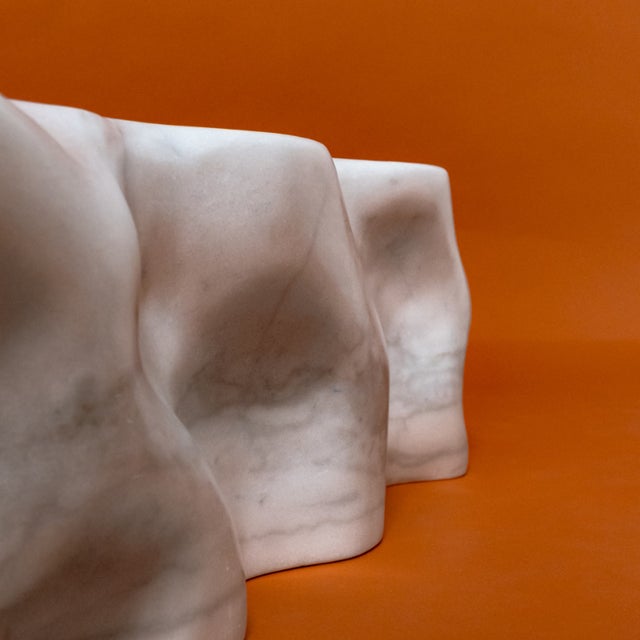 Mid-Century Modern D. Beresaluze, Ola Sculpture, 2000s, Marble For Sale - Image 3 of 4