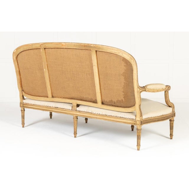 Large 19th Century French Giltwood Sofa For Sale - Image 11 of 12