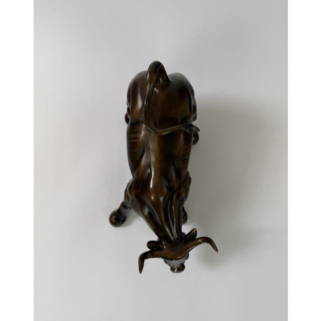 Bronze “Wall Street” Charging Bull Sculpture, 12” L For Sale - Image 9 of 10