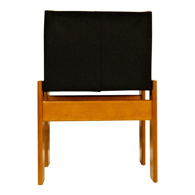 Black Canvas Monk Chairs by Afra & Tobia Scarpa for Molteni, 1973, Set of 8 For Sale - Image 12 of 18