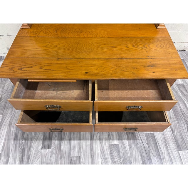 Antique Victorian Possum Belly Baker’s Cabinet With Eagle Crest For Sale - Image 16 of 18