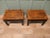 A Super Pair of Post Modern Floating Top Low Tables This is a very attractive pair of Floating Top Burr Walnut & Black...
