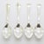 Vintage Italian Handmade Genuine Silver Sugar Spoons, 1970s, Set of 4 For Sale - Image 3 of 12