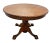 1980s Round Expansion Dining Room Kitchen Table Solid Cathedral Oak Carved Claw Feet For Sale - Image 10 of 15