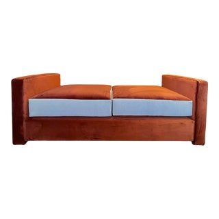 1980s Vintage Velvet Daybed For Sale
