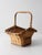 Wood Vintage Gathering Basket With Handle For Sale - Image 7 of 10