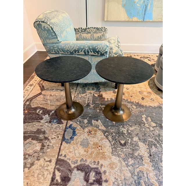 2020s Pair of Holly Hunt Martini Tables For Sale - Image 5 of 6