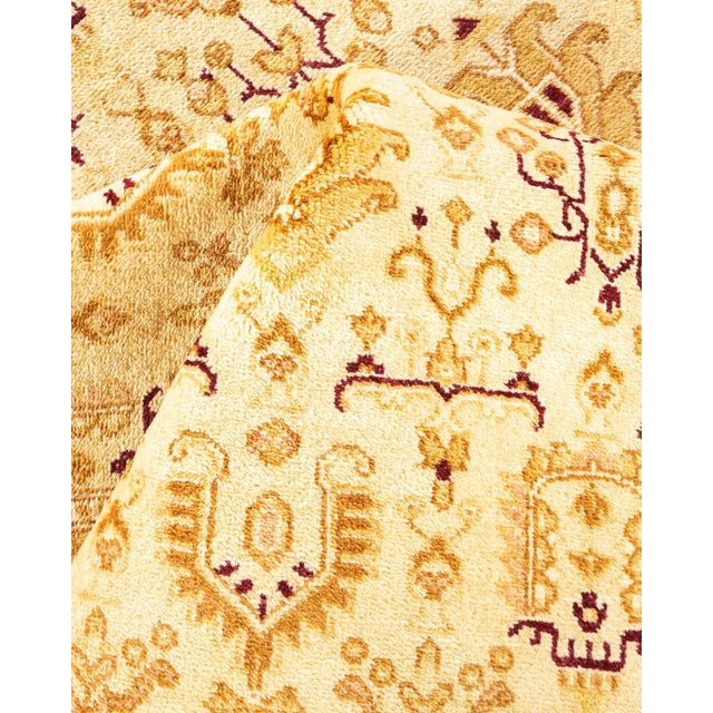 Textile Mogul, One-of-a-Kind Hand-Knotted Area Rug in Ivory, 6' 1" x 8' 10" For Sale - Image 7 of 8