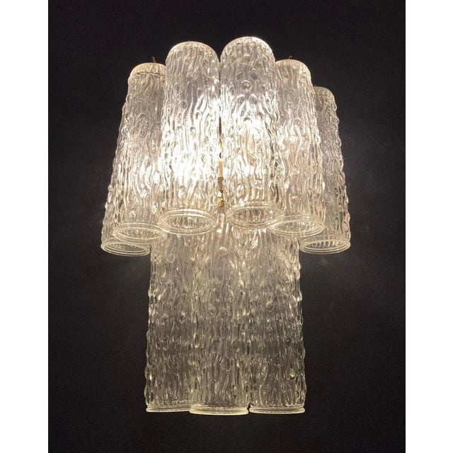 Mid 20th Century Textured Tubes Sconces - a Pair For Sale - Image 6 of 9