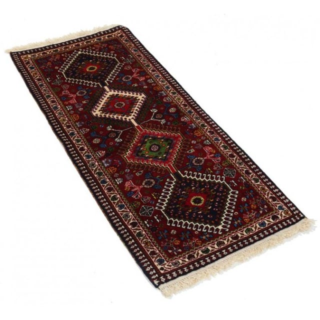 Pasargad DC Fine Hand Knotted Persian Yalameh Runner For Sale - Image 4 of 4