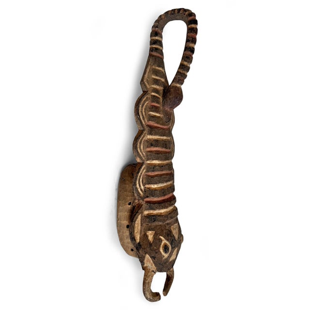 Tribal Vintage Old Bwa Scorpion Mask Burkina Faso For Sale - Image 3 of 6
