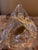 Vintage Mid-Century Modern Heavy Crystal Sculptural Table Lamp - Crystal– Abstract Triangular Design For Sale - Image 4 of 7