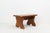 Low French Rustic Church Stool in Terracotta Painted Wood, 1890s For Sale - Image 11 of 11