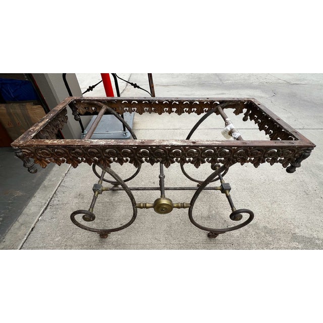 An authentic piece of late 19th-century French industrial history, this classic patisserie or pastry maker's table was...