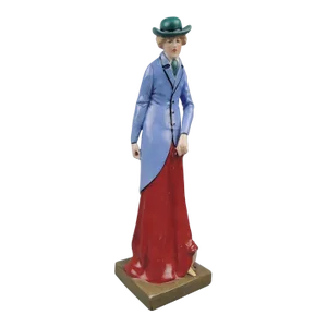 Antique Amphora Nouveau Pottery Figurine Lady in a Driving Suit by Elvir Otto