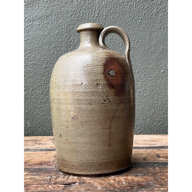 Antique Glazed Ceramic Jug For Sale In West Palm - Image 6 of 12