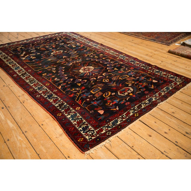 Vintage Bakhtiari Carpet - 5'9" X 9'1" For Sale In New York - Image 6 of 12