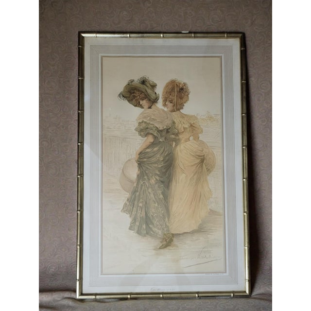 Frédérique Vallet-Bisson, Élégantes, 1900s, Lithographie For Sale - Image 7 of 7