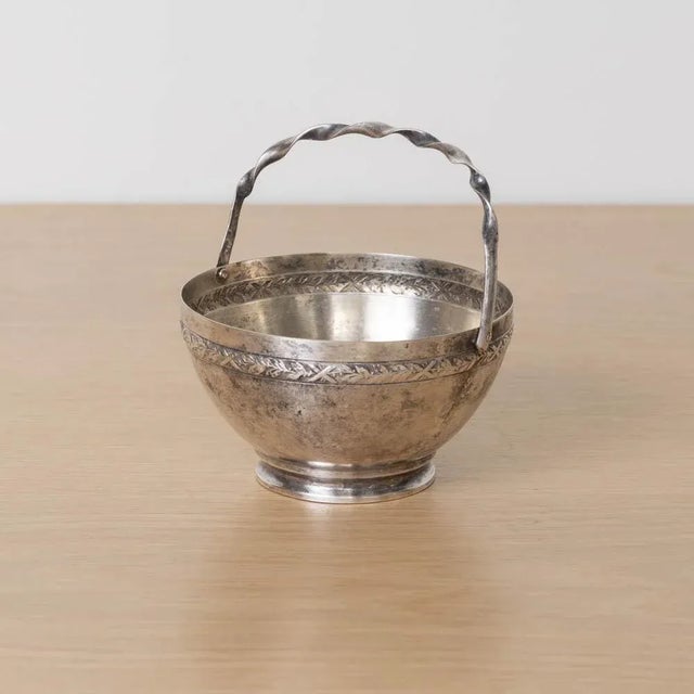 Petite French Metal Bowl 1930s For Sale In Los Angeles - Image 6 of 11