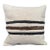 Turkish Hemp Pillow Cushion Natural Beige Black Cushion Cover 20"x20" For Sale