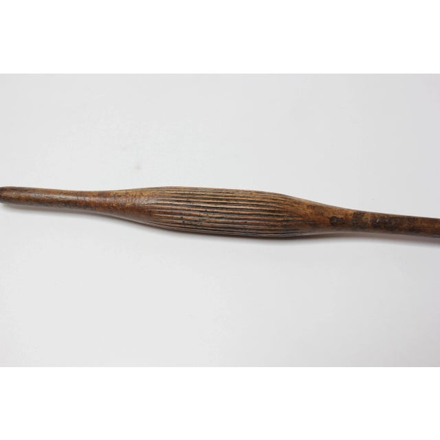 1920s Vintage Ribbed Chipati Roller For Sale - Image 5 of 8