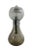 Space Age Italian Birillo Table Lamp in Glass and Steel from Mazzega, 1960s For Sale