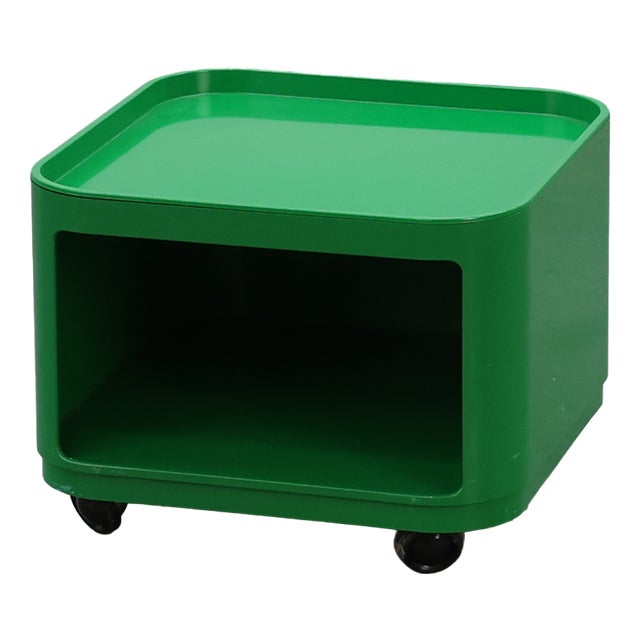 Green Model 4970 Storage Unit by Anna Castelli Ferrieri for Kartell, Italy, 1970s For Sale