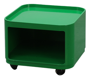 Green Model 4970 Storage Unit by Anna Castelli Ferrieri for Kartell, Italy, 1970s