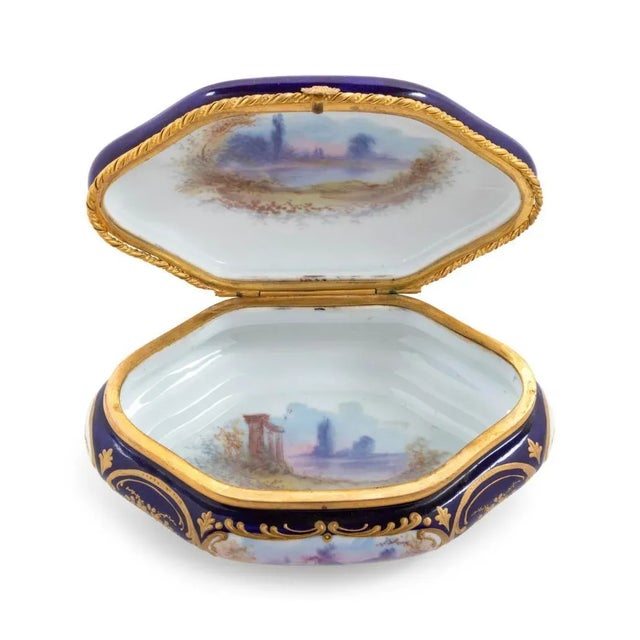 19th Century French Sevres Porcelain Box For Sale - Image 4 of 5