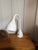 Late 20th Century Late 20th Century Postmodern White Gooseneck Desk Lamp by Michael Graves For Sale - Image 5 of 12