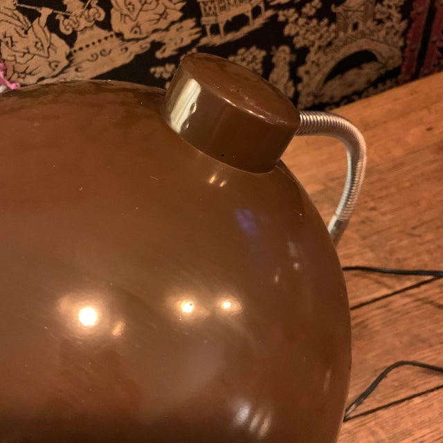Brown Swiveling Office Lamp For Sale - Image 8 of 15