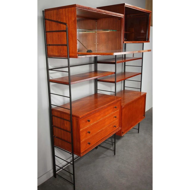 Scandinavian Wooden Bookshelf, 1960s For Sale - Image 6 of 18