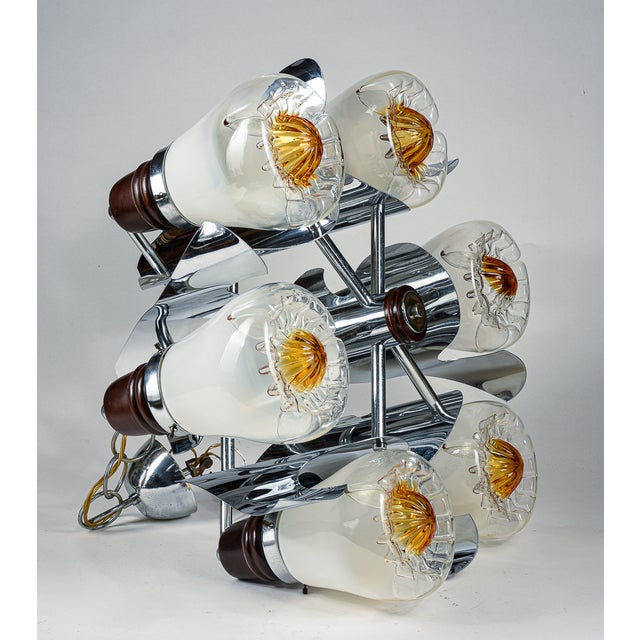 Space Age Murano Glass Chandelier from Mazzega, 1960s-1970s For Sale - Image 12 of 18