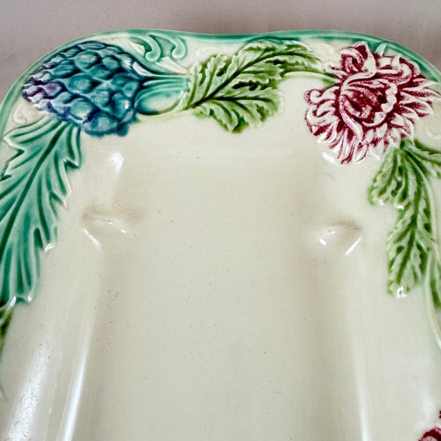 1910s Salins-Les-Bains Asparagus & Artichoke Server Drainer For Sale - Image 9 of 14
