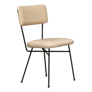 Italian Desk Chair with Iron Frame, 1950s For Sale