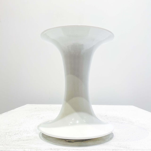 Minimalist White-Glazed Porcelain Vase by Jan Van Der Vaart, Netherlands, 1987 For Sale - Image 13 of 13