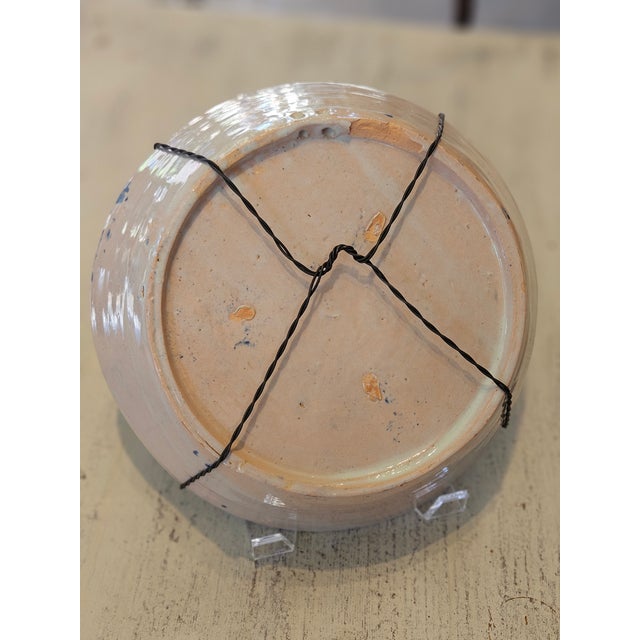 Rustic European Mid 19th Century Spanish Ceramic Fajalauza Bowl From Granada For Sale - Image 3 of 7