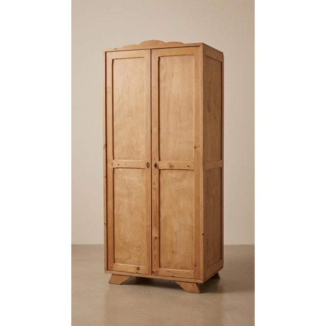 Parisian Pine Wardrobe, 1940 For Sale - Image 4 of 4