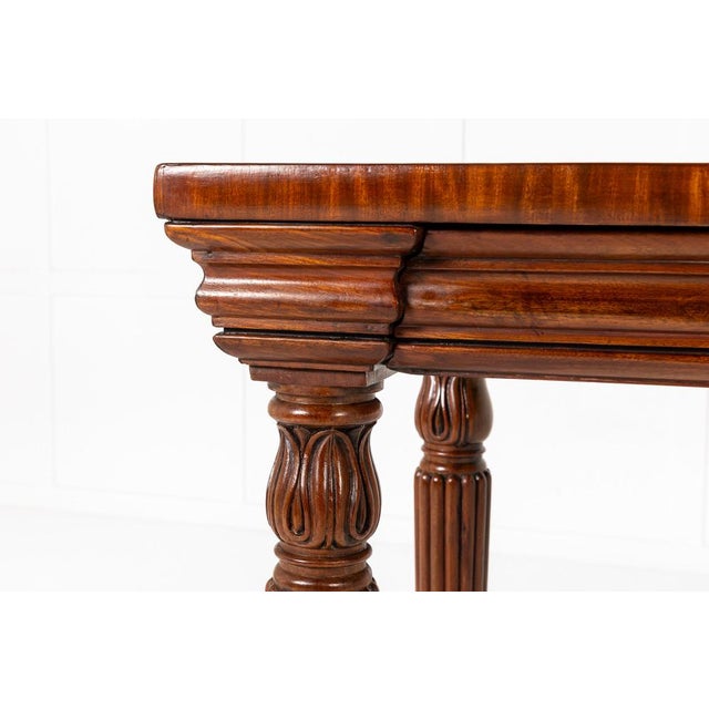 19th Century Regency English Mahogany Serving Table For Sale - Image 6 of 11
