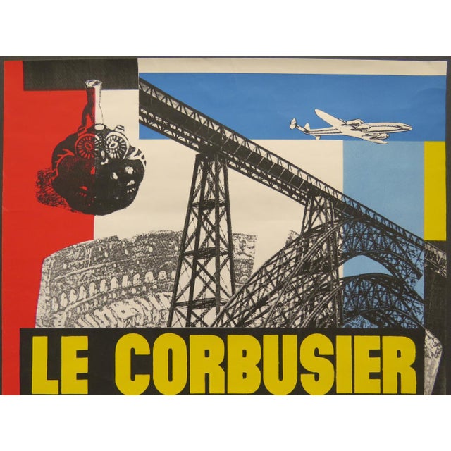 The Past as a Poetic Reaction Original Exhibition Poster after Le Corbusier, 1987 For Sale - Image 4 of 6