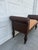 Vintage Boho Woven Rattan Wicker Scroll Arm Upholstered Bench For Sale In New York - Image 6 of 12