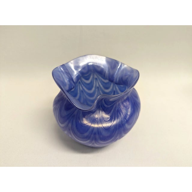 Contemporary Czech Bohemia Art Glass Bowl For Sale - Image 3 of 11