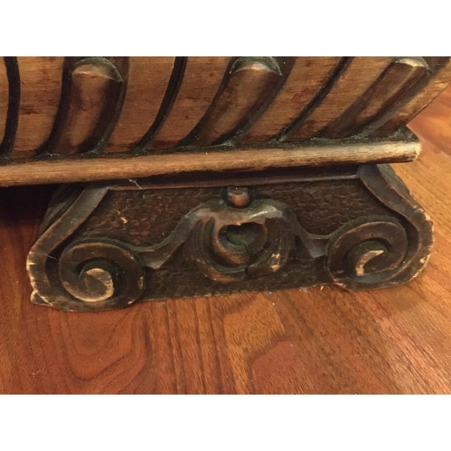 European Walnut Carved Chest of Drawers For Sale - Image 9 of 10