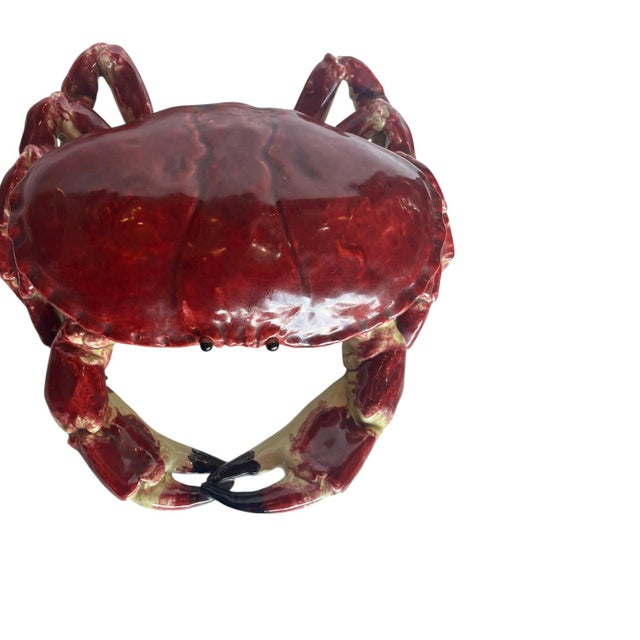 1950s 1950s French Majolica Palissy Ware Crab Tureen For Sale - Image 5 of 6